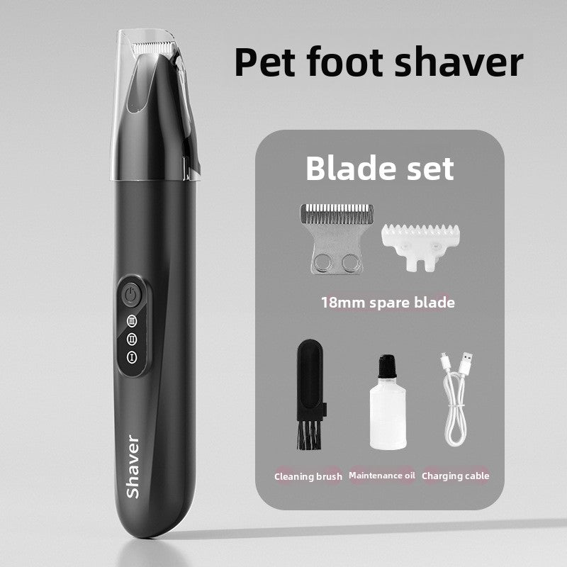 Wide Blade Pet Hair Trimmer with Dust Cover, Quiet Rechargeable