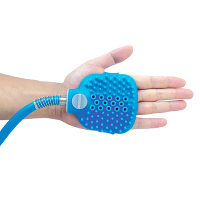 Silicone Dog Bath Scrub Brush with Shower Hose and Massage