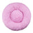Round long plush nest bed for cats and dogs in Light Pink