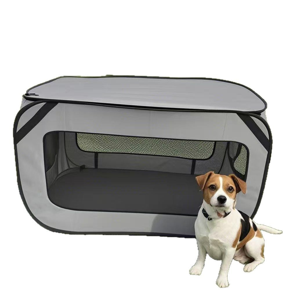 Foldable soft pet crate for small dogs, photo from another angle