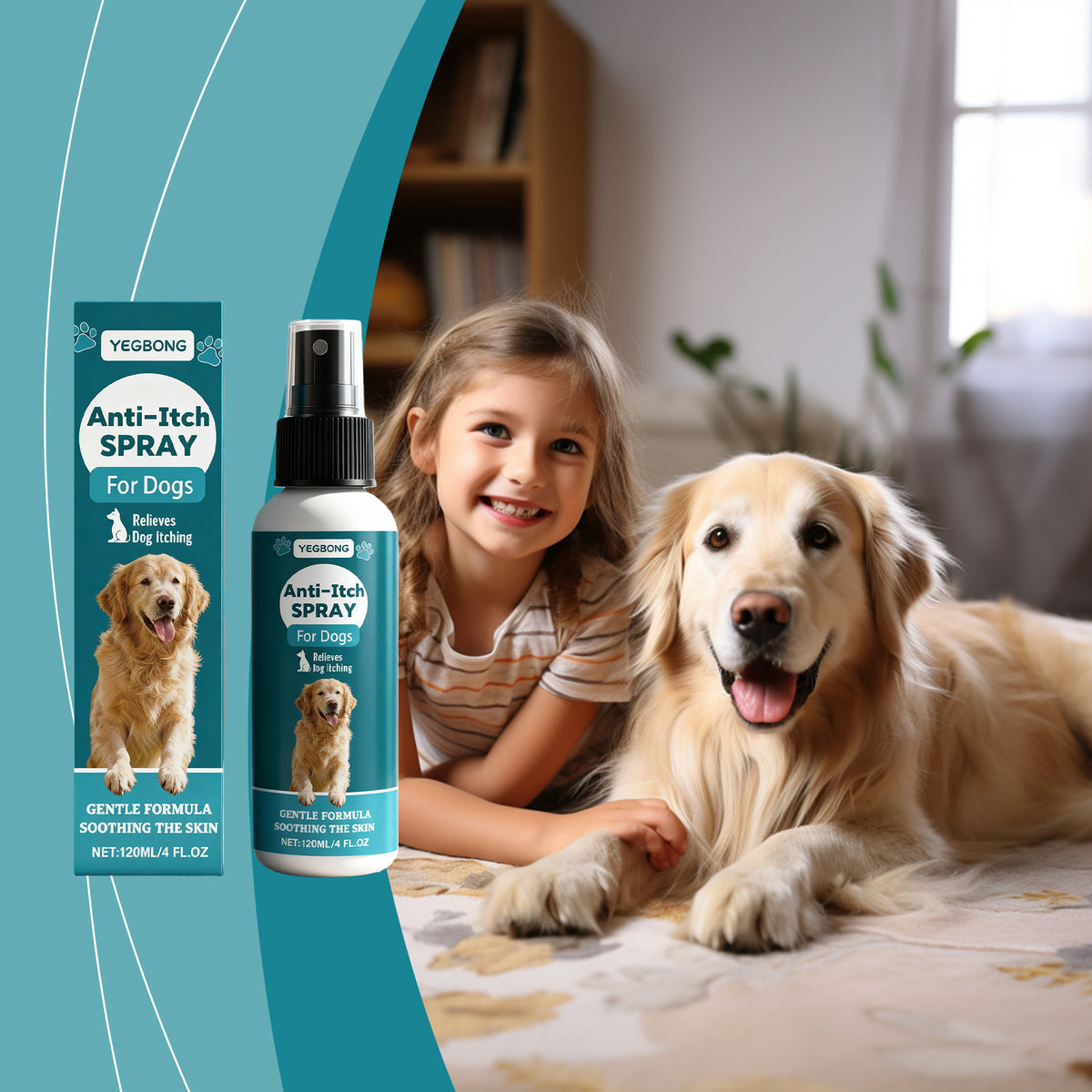 Soothing Pet Skin Care Spray for Itchy and Dry Skin
