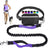 Hands free dog lead with waist belt and zip pouch in black