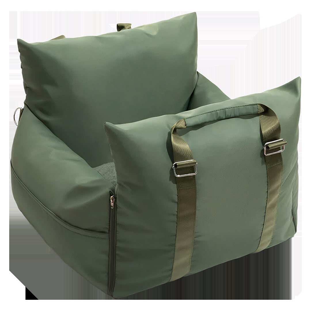 Waterproof Dog Car Seat Bed, Cooling Ice Silk Travel Kennel