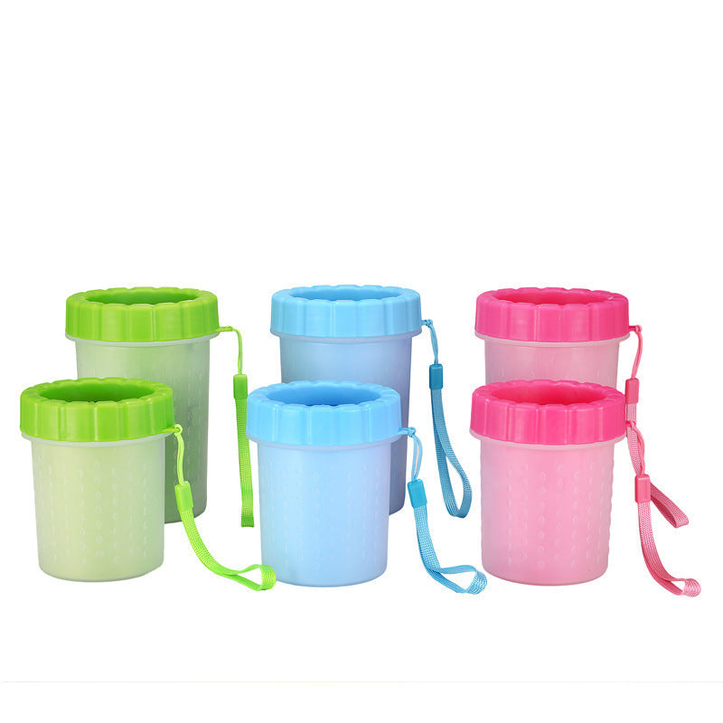 Plastic Dog Paw Washing Cup, Foot Cleaning Bucket for Muddy Paws