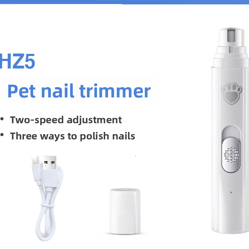 Rechargeable Pet Nail Grinder with Safety Cover, Low Noise