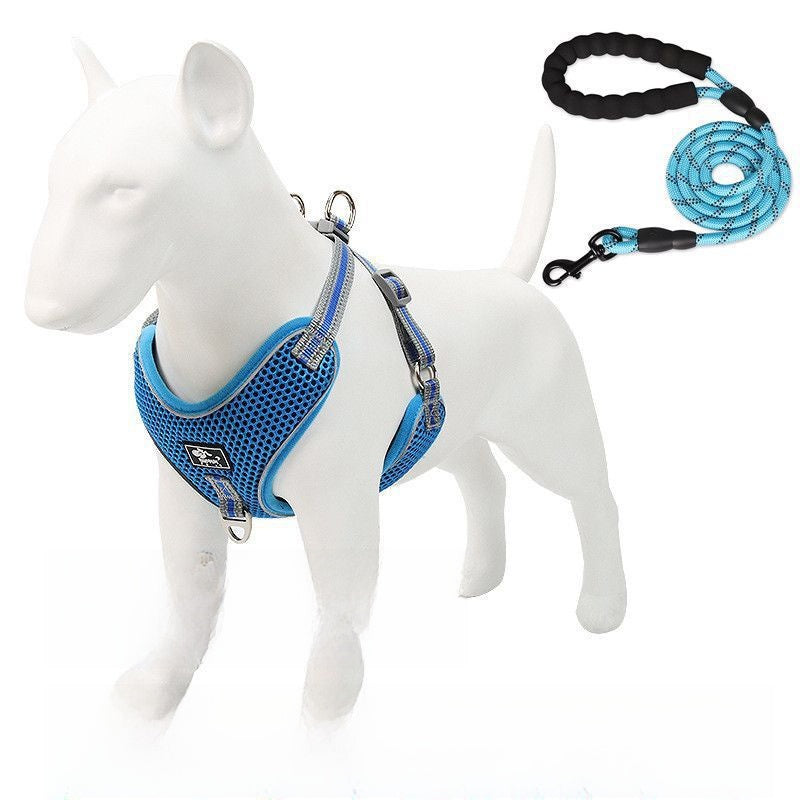 Mesh reflective dog harness, available from Pet Royale UK