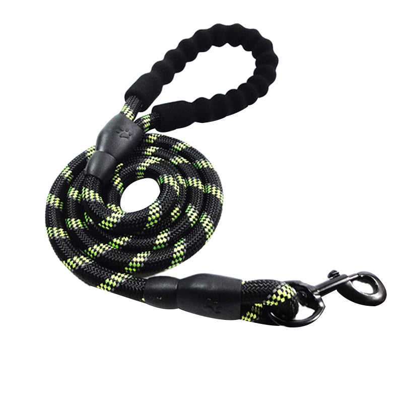 Reflective Nylon Rope Dog Lead for Safer Night Walks