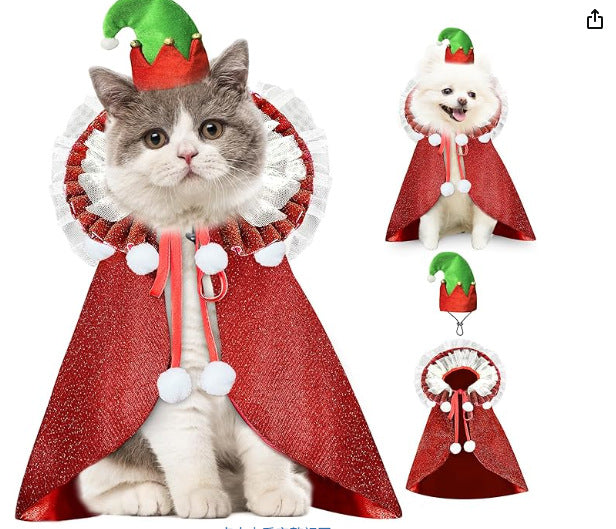 Selection of funny Halloween and Christmas costumes for pets