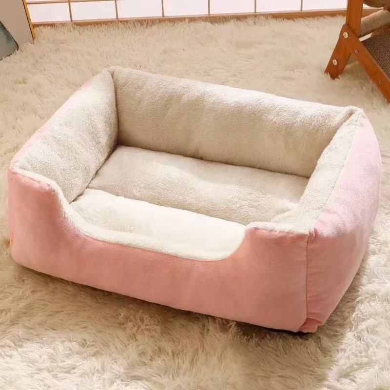 Fluffy Furry Pet Bed, Warm Cosy Nest for Dogs and Cats