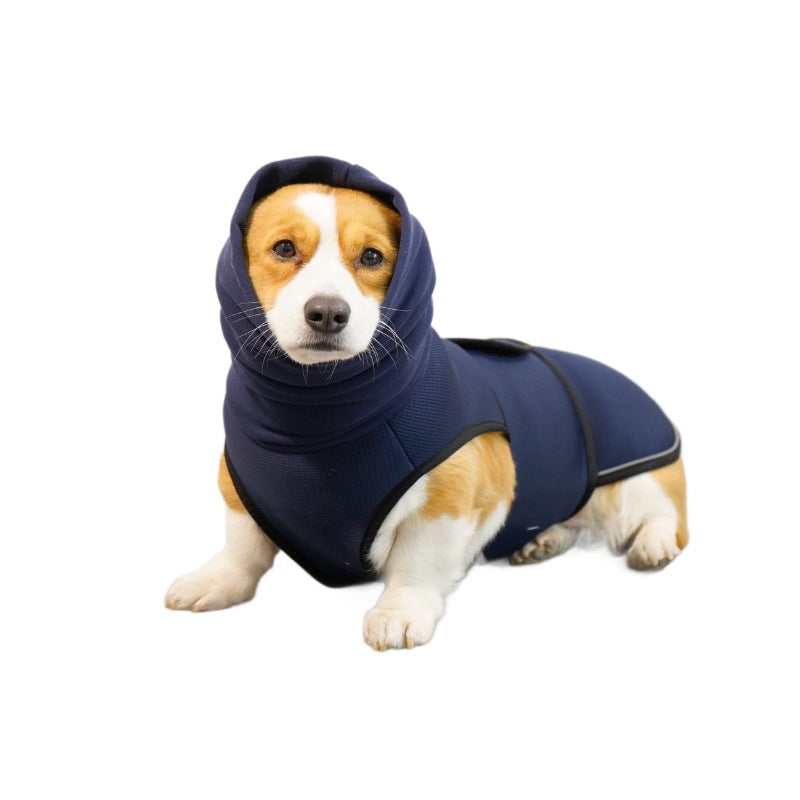 Hooded dog comfort wrap vest, available in 2 colours, image 5