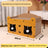 Corrugated cardboard cat scratcher house and den, product detail photo