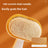 Oval Self-Cleaning Slicker Brush with One-Press Fur Release