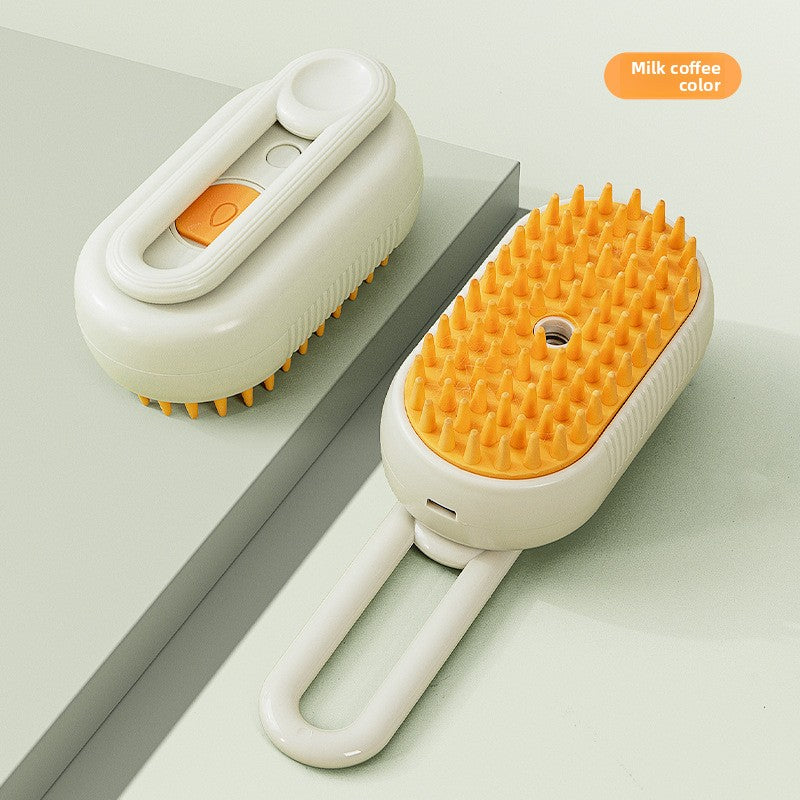 USB Rechargeable Steam Spray Comb for Massage and Deshedding