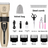 Cordless Pet Hair Clipper with Upgraded Ceramic Blade and Combs