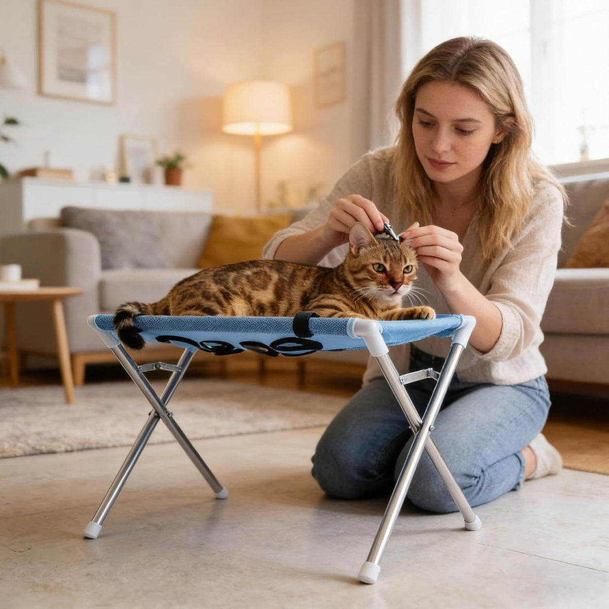Detachable pet grooming and bathing stand, detail photo 4