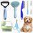 Double-Sided Dog Grooming Comb for Detangling and Loose Fur