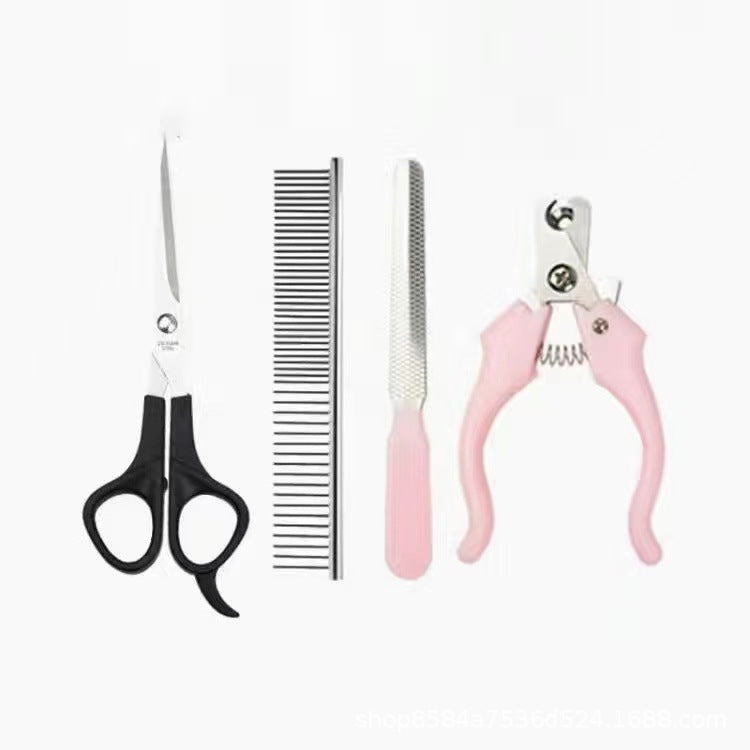 Pet Hair Clipper Set with 4 Limit Combs, Rechargeable Dual Voltage