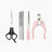 Pet Hair Clipper Set with 4 Limit Combs, Rechargeable Dual Voltage