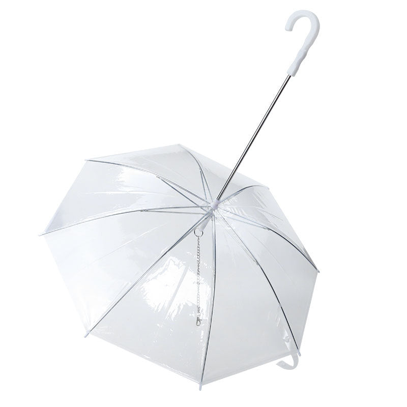 Nylon dog umbrella with lead handle for small dogs, product image 5