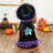 Purple wizard Halloween costume for dogs and cats in Purple, in use with a pet