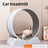 Quiet cat exercise wheel with a soft carpet track