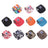 Canvas dog baseball cap for sun protection in Black, close-up detail