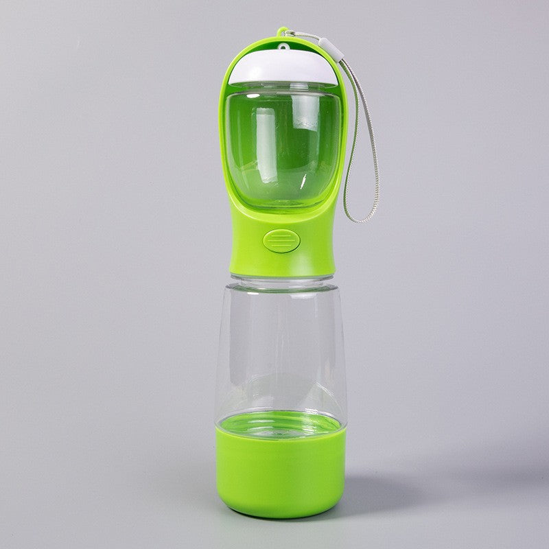 Portable 3-in-1 Pet Water Bottle with Food Container and Waste Box for Dog Walks