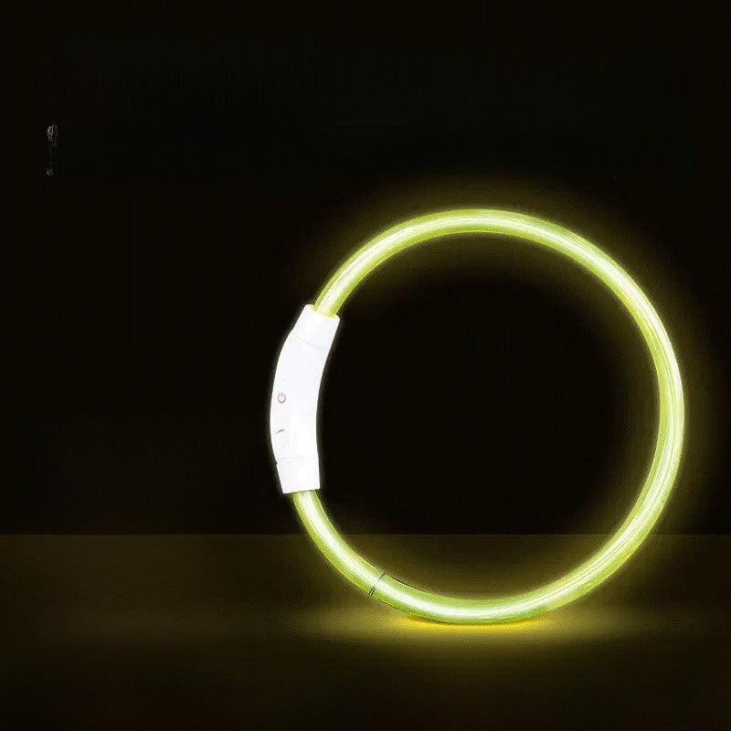 Trim to fit LED dog collar glowing in bright colour, product image 10