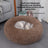 Round donut plush bed for cats and dogs, photo 3 of 43