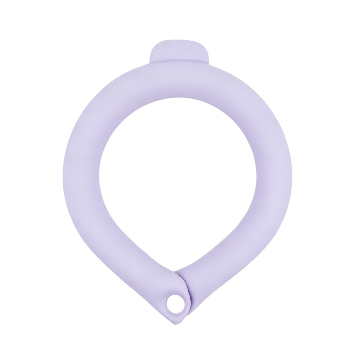 Cooling collar for dogs and cats in Lavender, in use with a pet