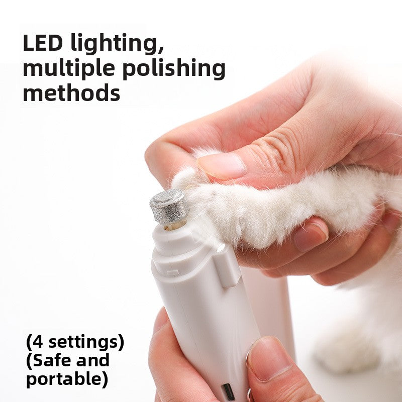 Quiet Multifunctional Pet Nail Clipper and Polisher