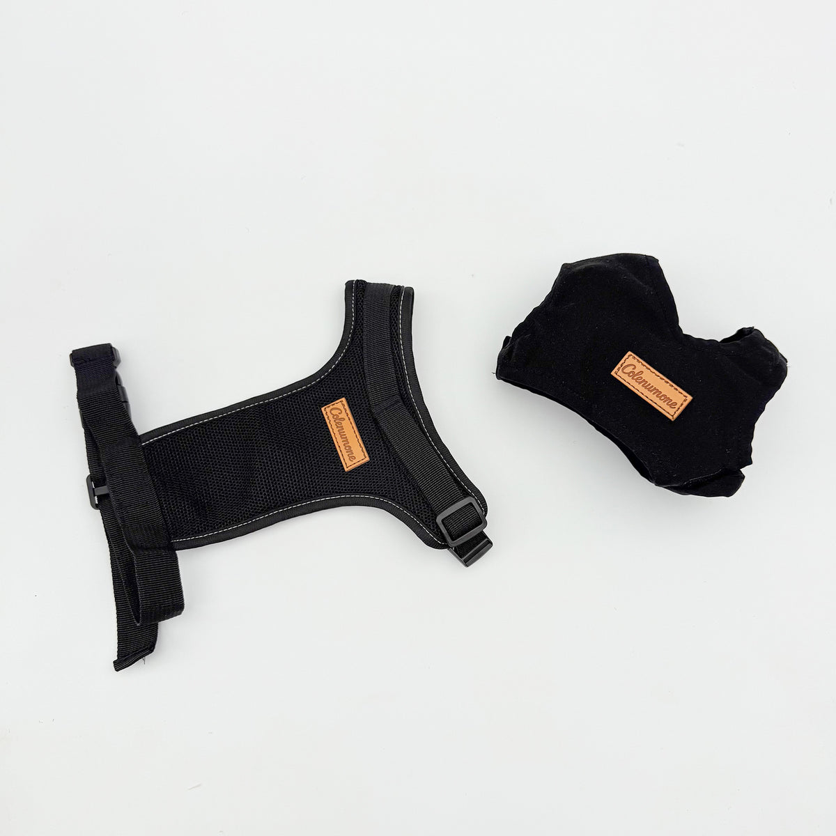 Black reflective anti-escape dog harness with headwear, product image 9
