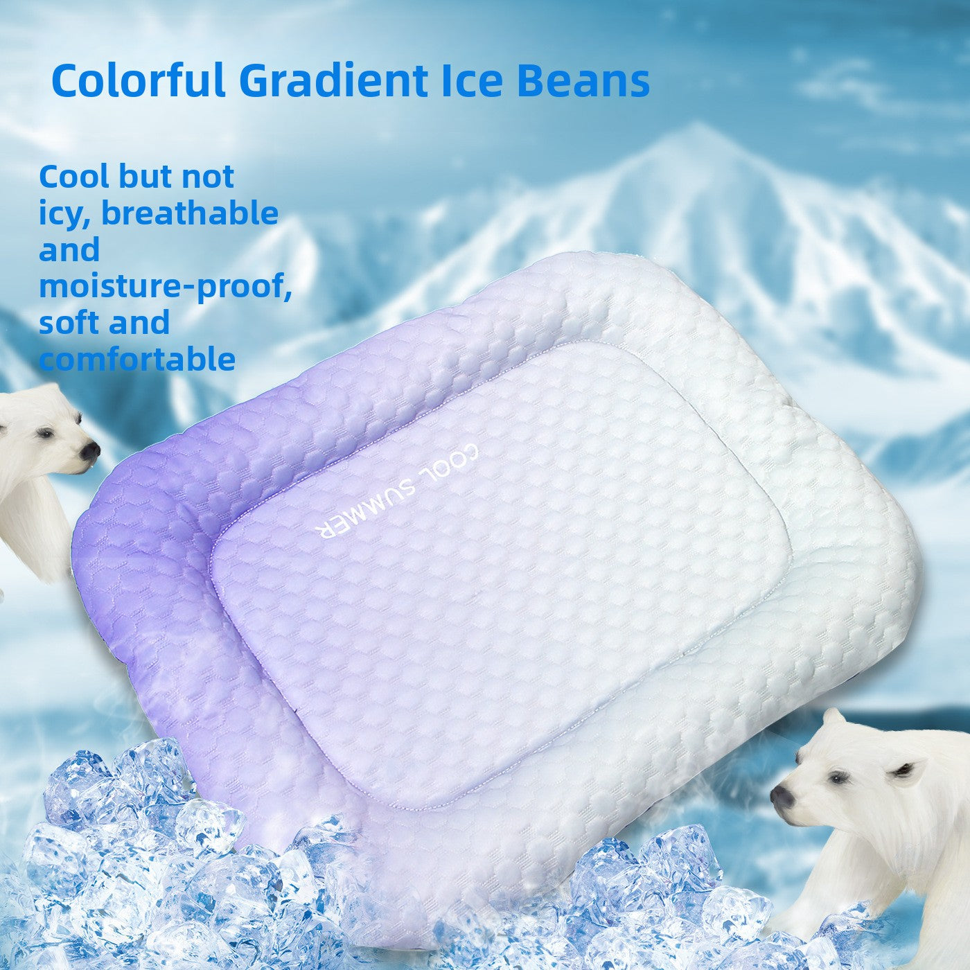 Cooling gel mat for cats and dogs, main product photo