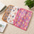 Soft flannel pet blanket with coffee brown footprint print, view 2