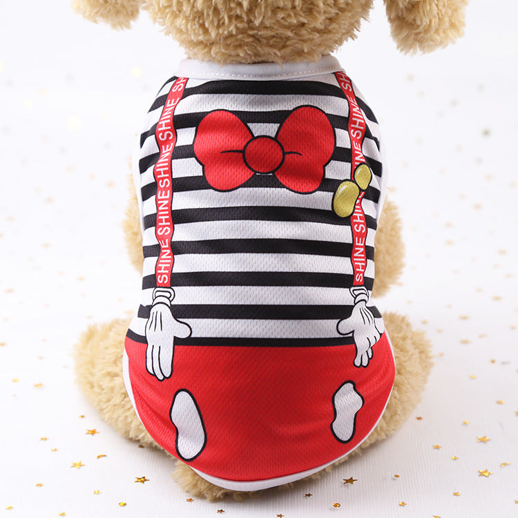 Breathable mesh summer pet vest for dogs and cats, material detail
