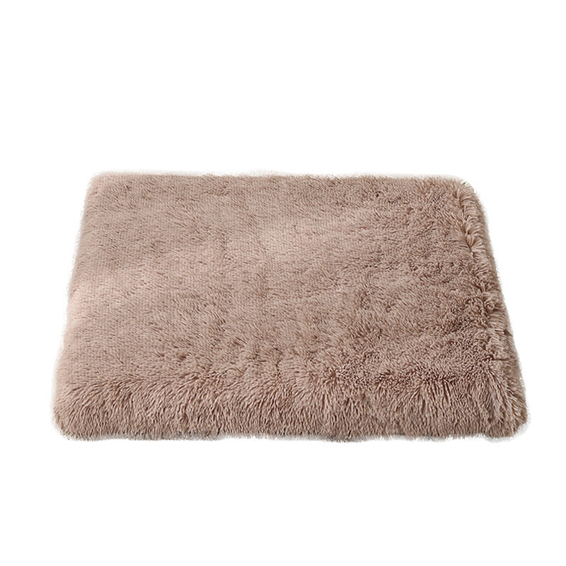 Memory foam dog bed with waterproof liner, detail and texture view