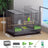 Iron bird cage for budgies and cockatiels in black or white, view 17