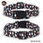 Halloween fabric dog collar with pumpkin print in Yellow Ghost, material detail