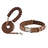 Padded dog collar with cotton lining, 3 sizes available