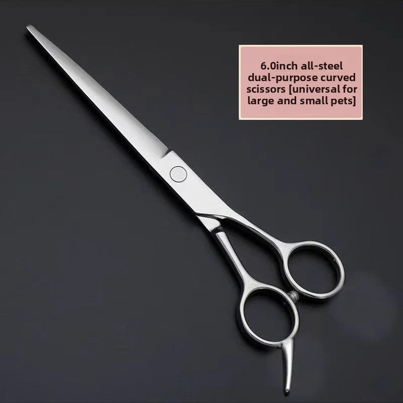 Pet Grooming Scissors Set, Curved, Straight and Thinning Shears