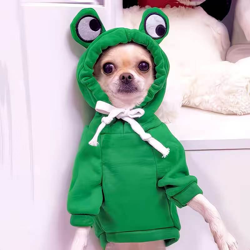 Green frog hoodie for dogs and cats, in Green Frog, image 3