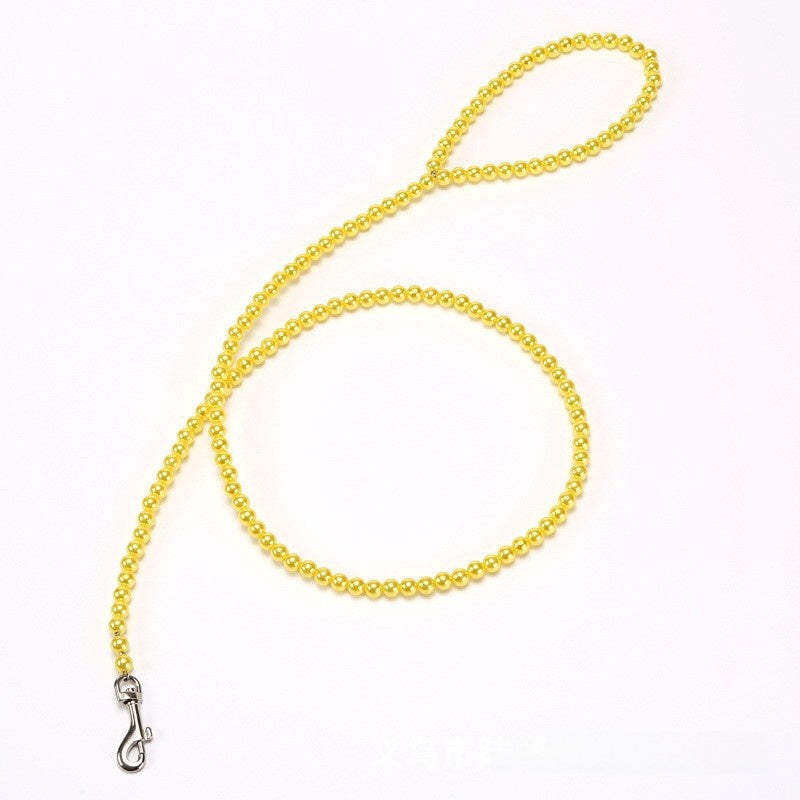 Pearl beaded harness lead for dogs and cats, main product photo