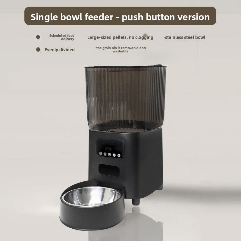 Automatic Cat Feeder with WiFi App Control, Timed Feeding and Optional Camera