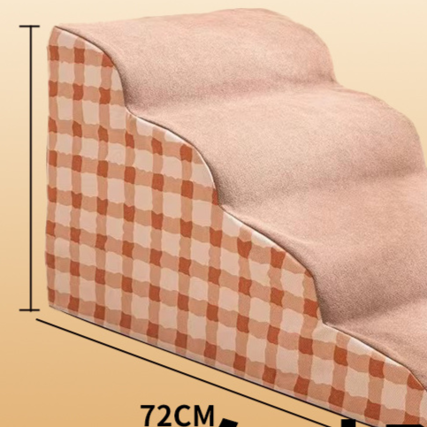 Pet ramp stairs with removable washable cover in Off-White 4 Step Upgraded, size Ramp Stairs