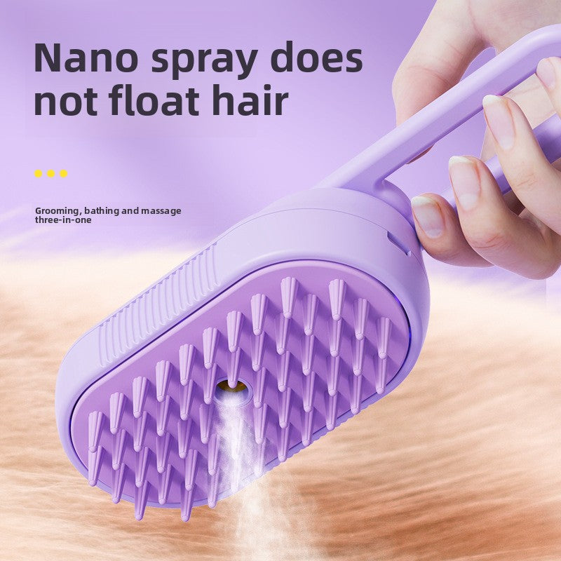 Pet Spray Brush for Dogs and Cats, Gentle Mist Massage Comb
