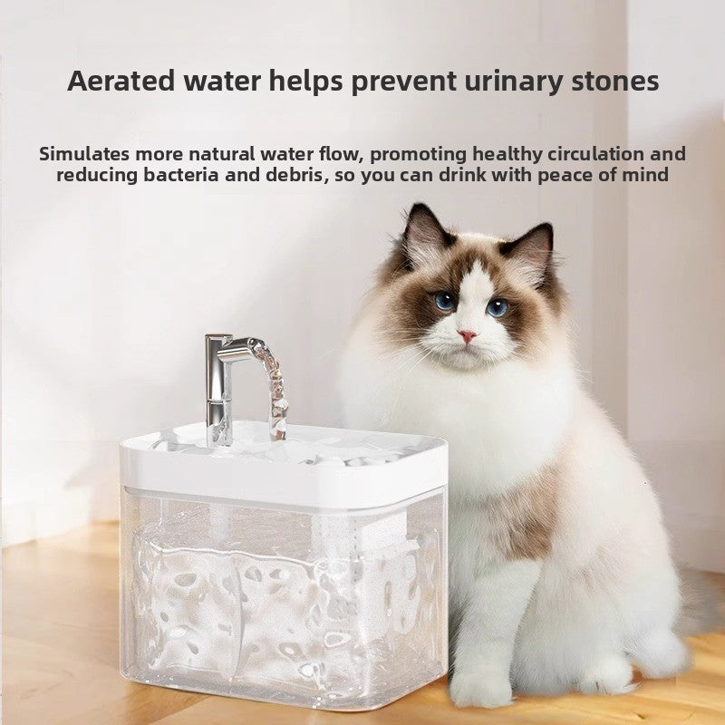 Automatic Pet Water Dispenser with Silent Pump and Sensor Refill for Cats and Small Dogs