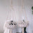 Cotton rope hanging cat basket bed boho style, detail photo 6