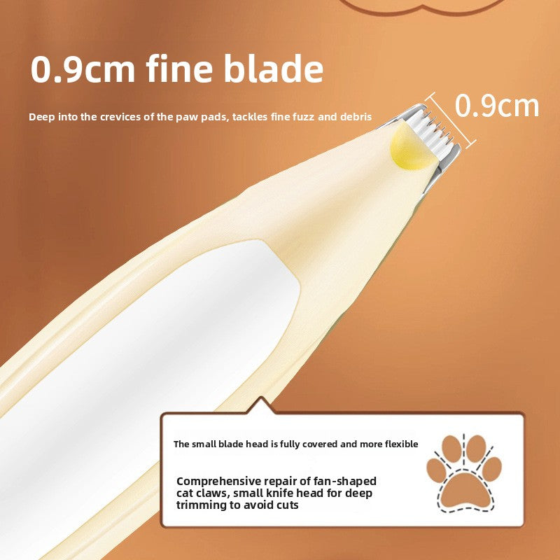 Silent LED Pet Hair Trimmer with Safety Guard for Dogs and Cats