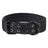 Tactical nylon dog collar with handle and reflective trim in black