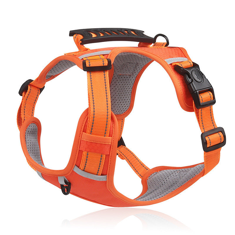 Reflective nylon vest dog harness, main product photo